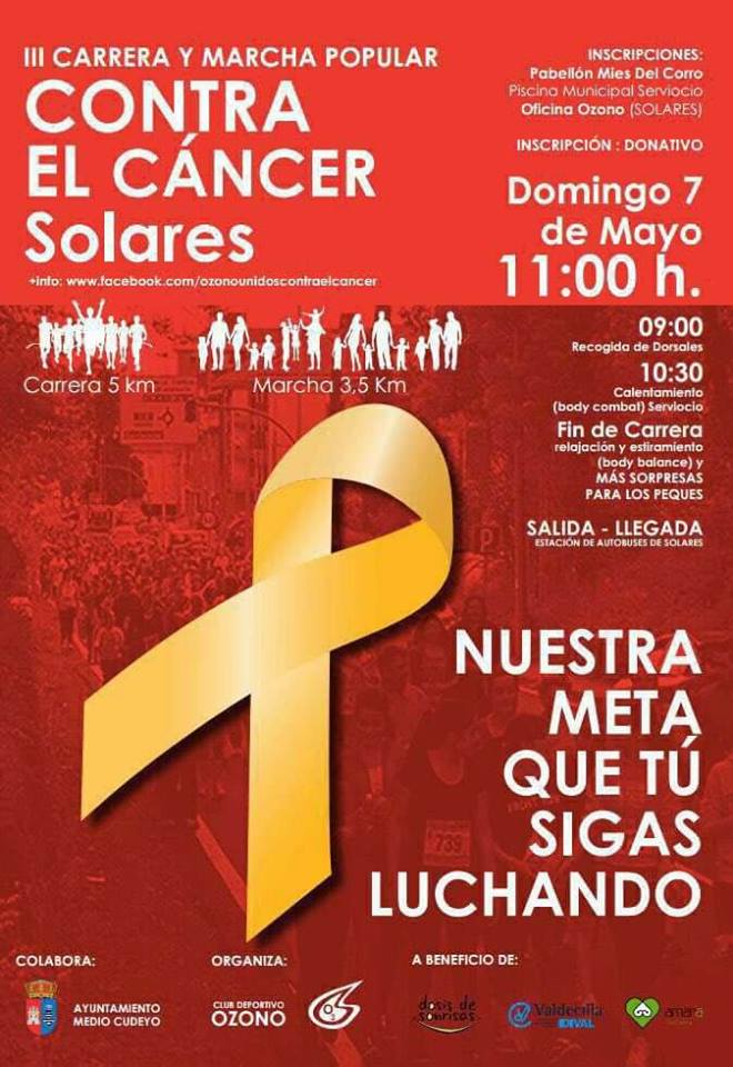 Carrera popular contra el cancer en Solares