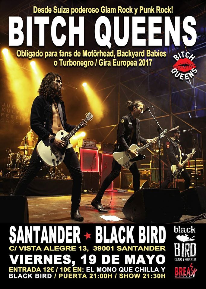 Concierto de Bitch Queens en el Black Bird de Santander