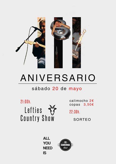 Concierto de Lefties y Fiesta Aniversario de La Caverna de Torrelavega