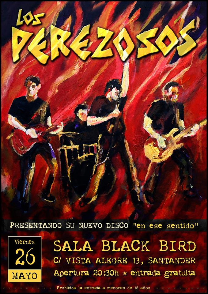 Concierto de Los Perezosos en el Black Bird de Santander