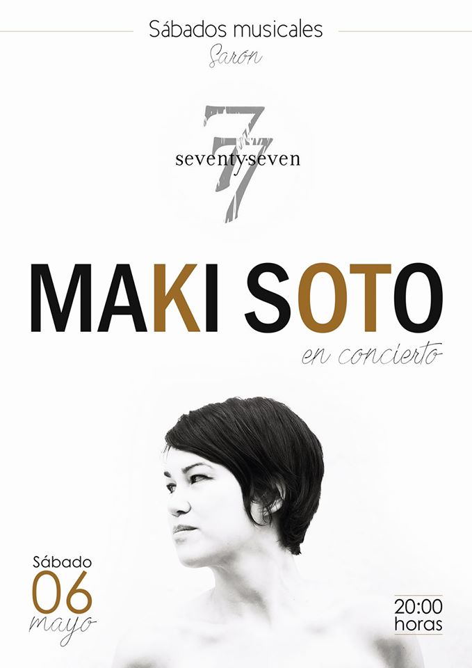 Concierto de Maki Soto en el Seventy Seven de Sarón