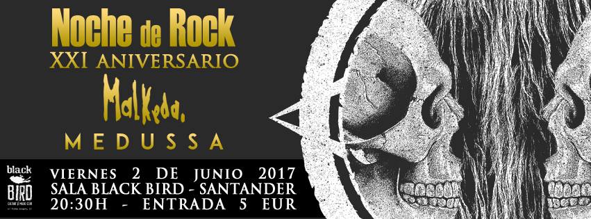 Concierto de Malkedd y Medussa en el Black Bird de Santander