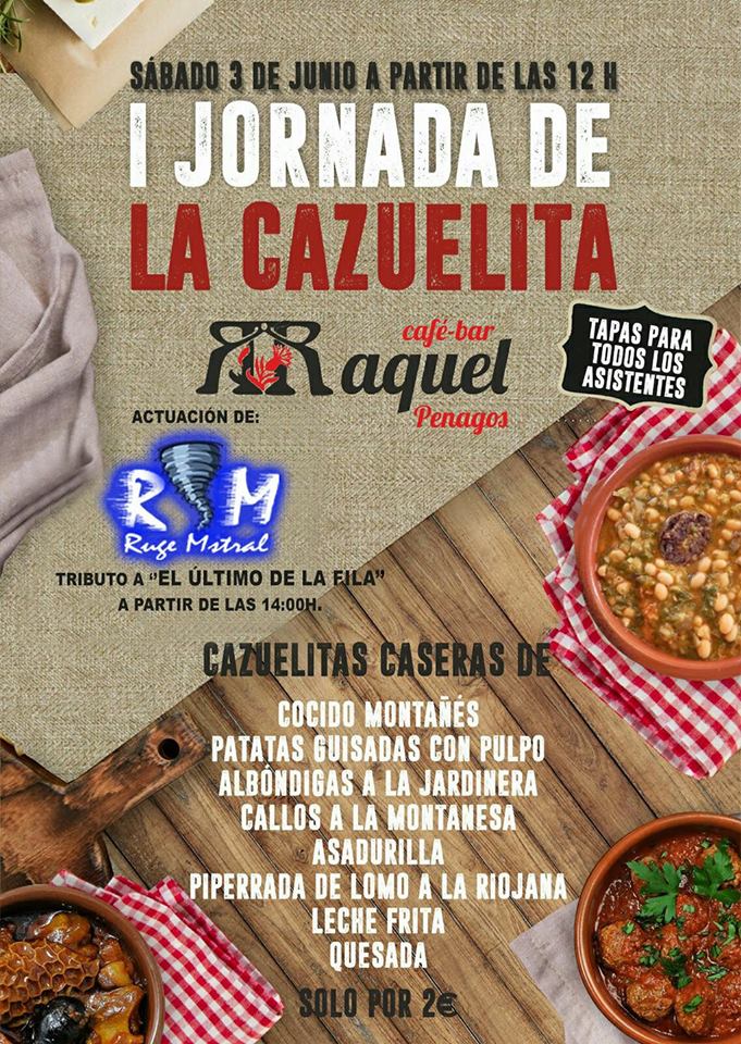 Concierto de Ruge Mistral en la I Jornada de la Cazuelita en el bar Raquel de Penagos