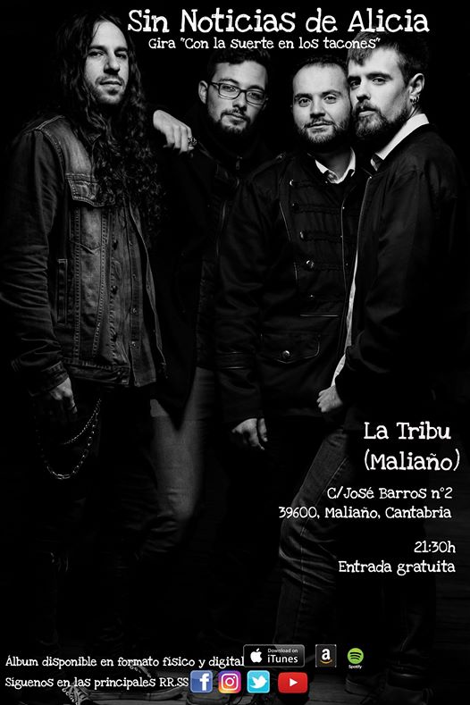 Concierto de Sin Noticias de Alicia en La Tribu de Maliaño