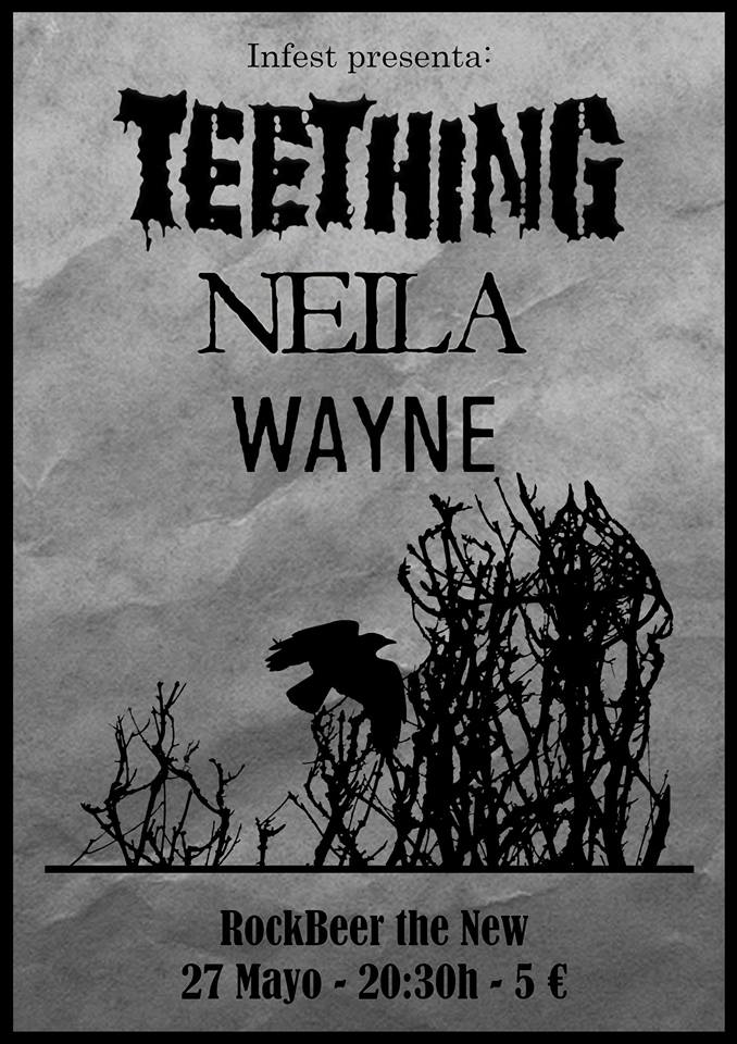 Concierto de Teething+Neila+ Wayne en el Rock Beer the New de Santander
