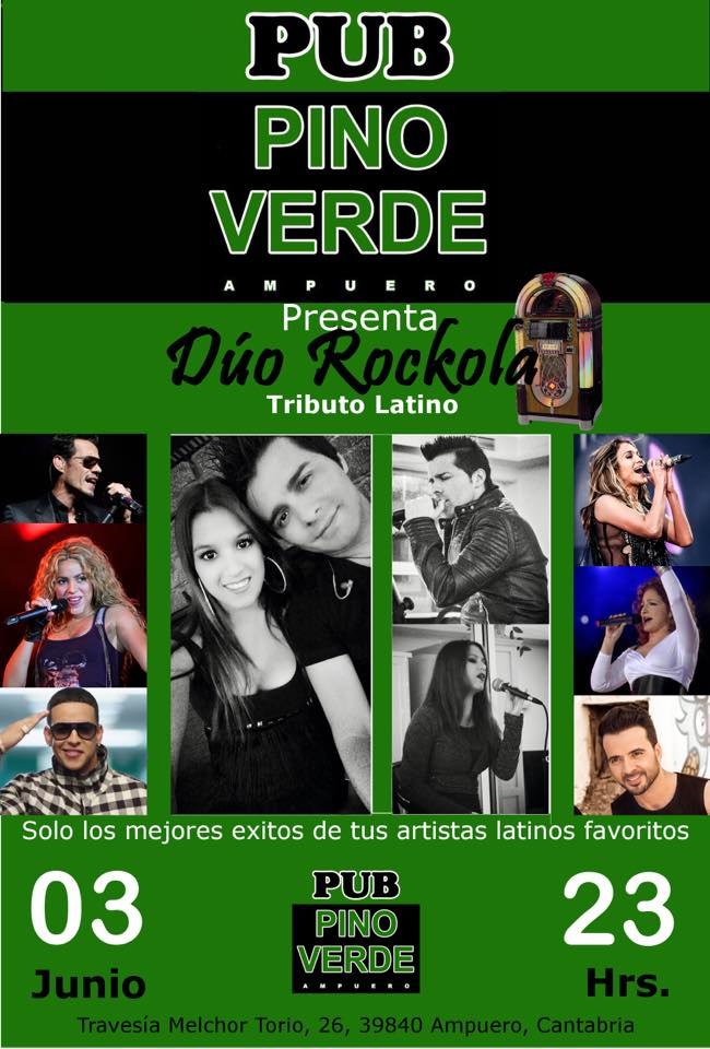 Concierto del Dúo Rockola ,tributo latino en el Pino Verde de Ampuero