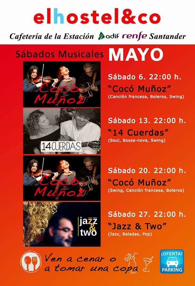 Concierto en la cafetería de la estación de Renfe de Santander