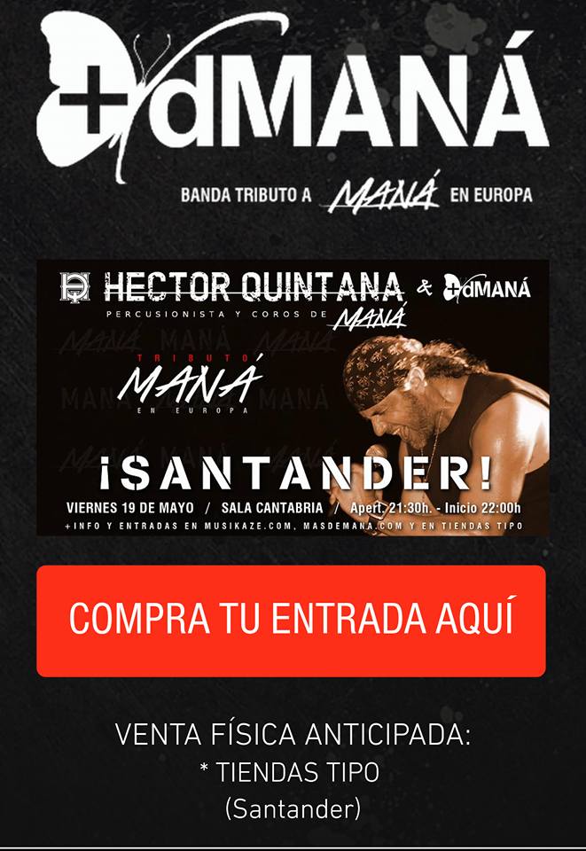 Concierto tributo a Maná en la Sala Cantabria de Santander