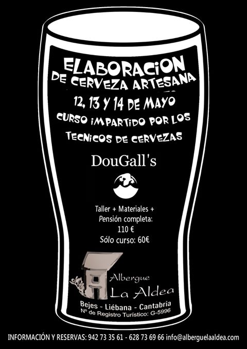 Curso de elaboración de Cerveza artesana en el Albergue La Aldea de Bejes