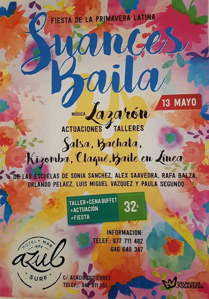 Fiesta de la primavera Latina en el hotel Azul de Suances