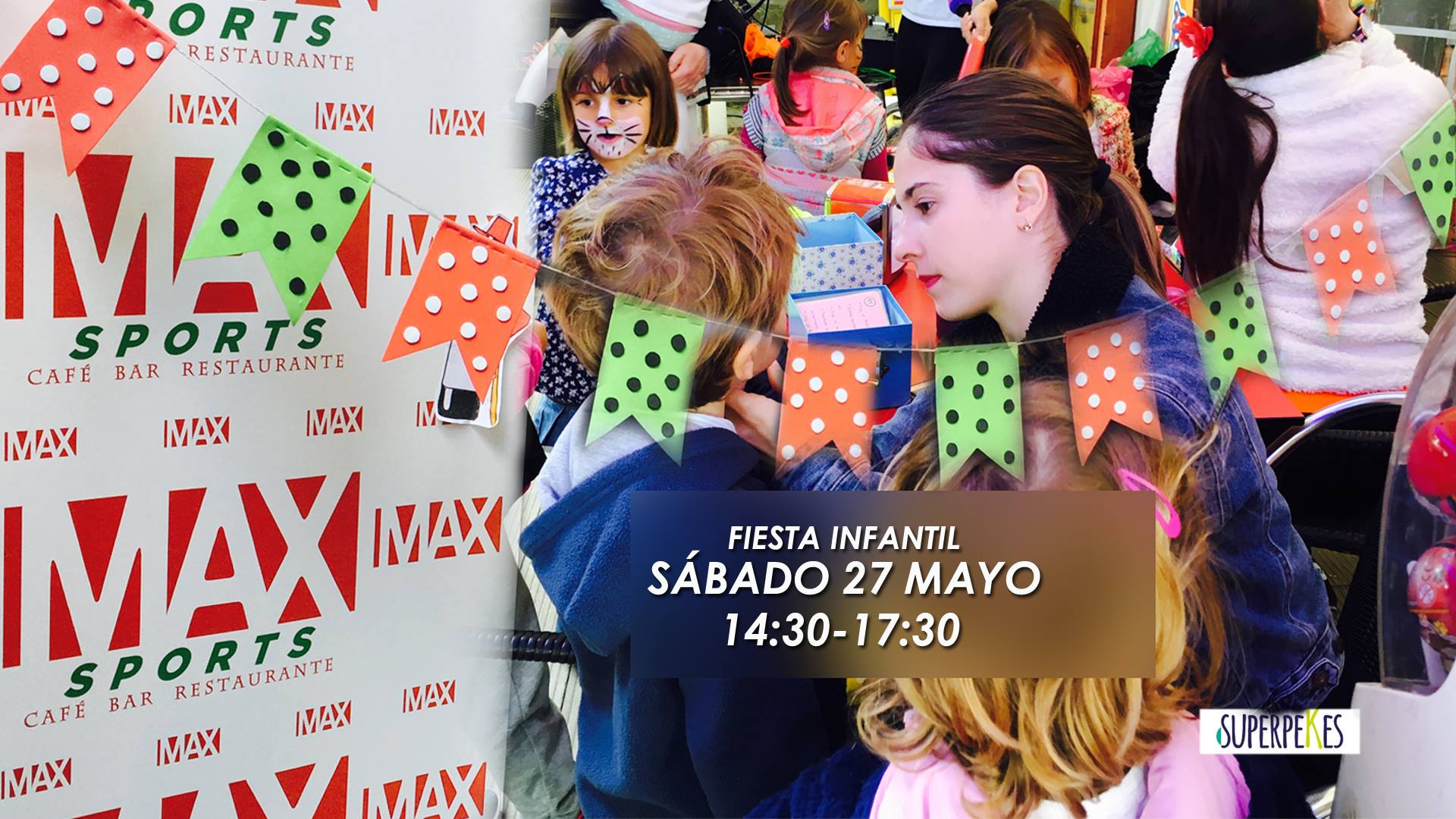 Fiesta infantil en el Max Sport Café de Santander