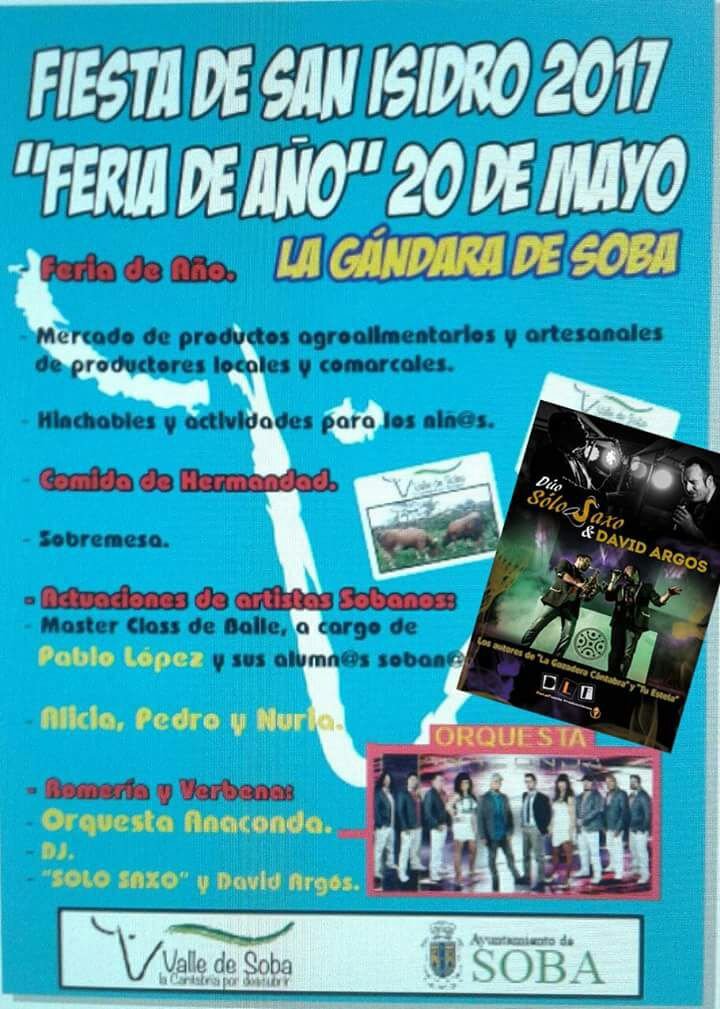 Fiestas de San Isidro,Feria de Año en Gándara de Soba 2017