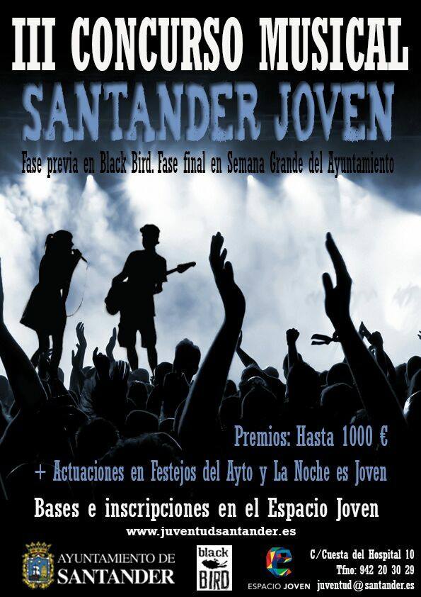 III Concurso musical Santander Joven en el Black Bird de Santander