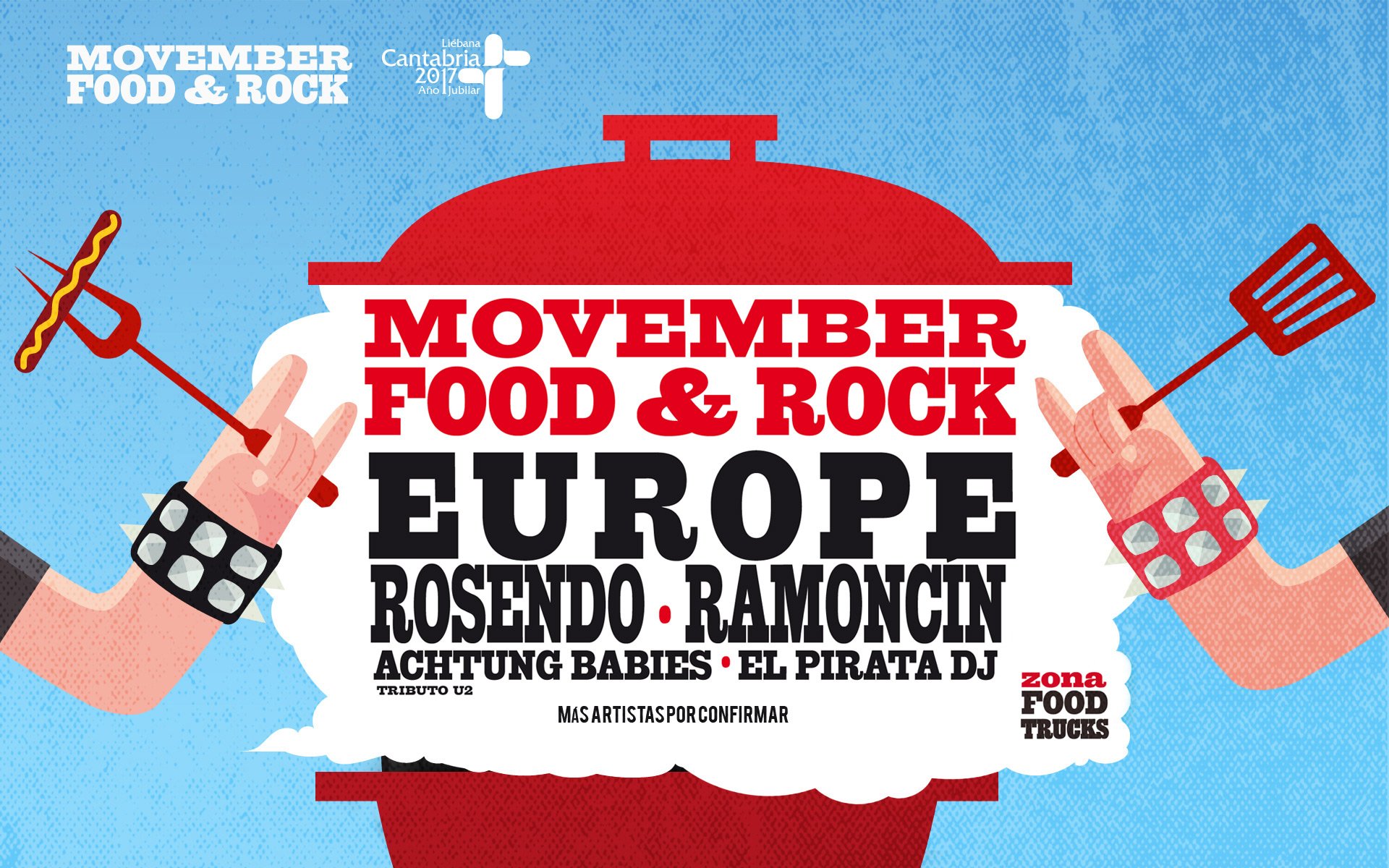 Movember Food & Rock en el palacio de deportes de Santander
