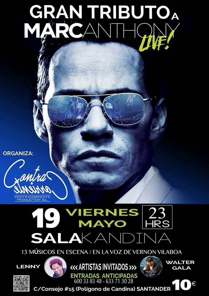 Tributo a Marc Anthony en la Sala Kandina de Santander