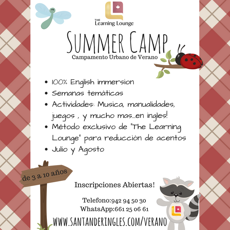 Campus de Verano Urbano 100% inmersion ingles en Santander