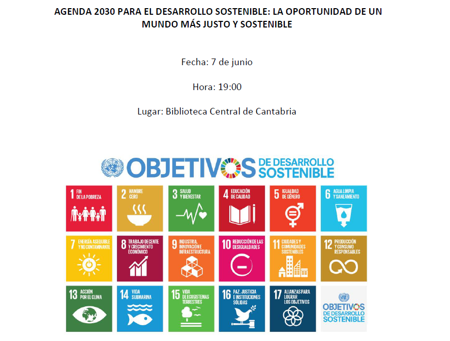 Charla Agenda 2030 para el desarrollo sostenible en Santander