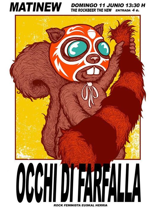 Concierto de Occhi di Farfalla en el Rock Beer the New de Santander