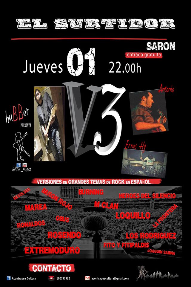 Concierto de V3 en el Surtidor de Sarón