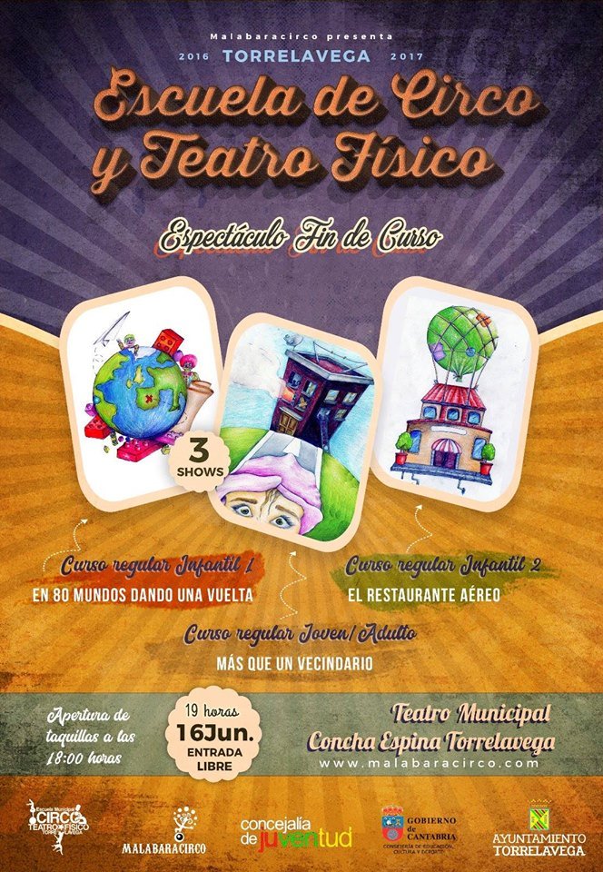 Espectáculo de fin de curso. Escuela de Circo y Teatro en el TMCE de Torrelavega