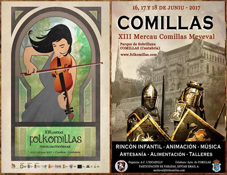 Festival y mercado medieval Folkomillas 2017 en Comillas