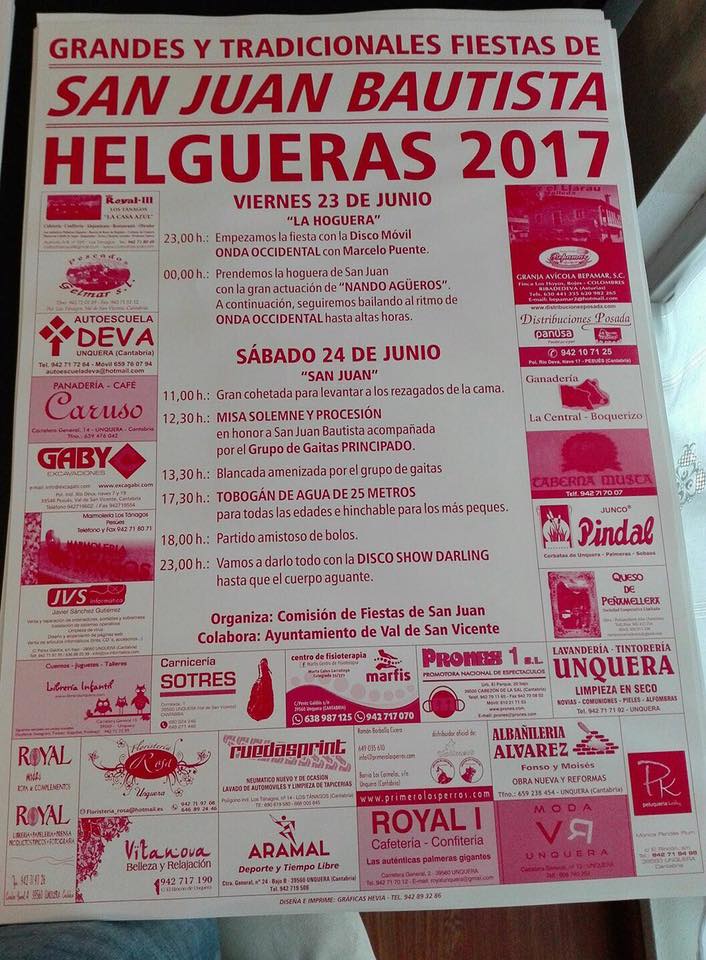 Fiestas de San Juan Bautista en Helgueras 2017