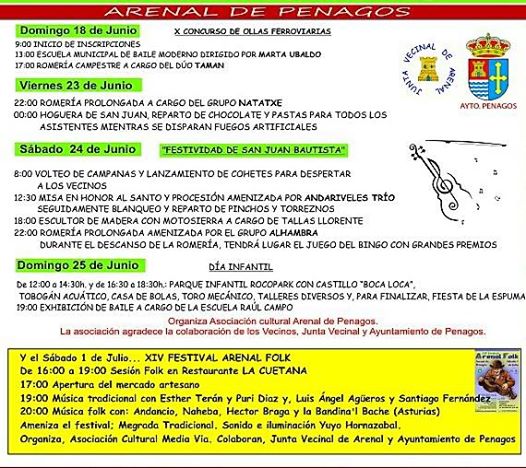 Fiestas de San Juan en el Arenal de Penagos 2017