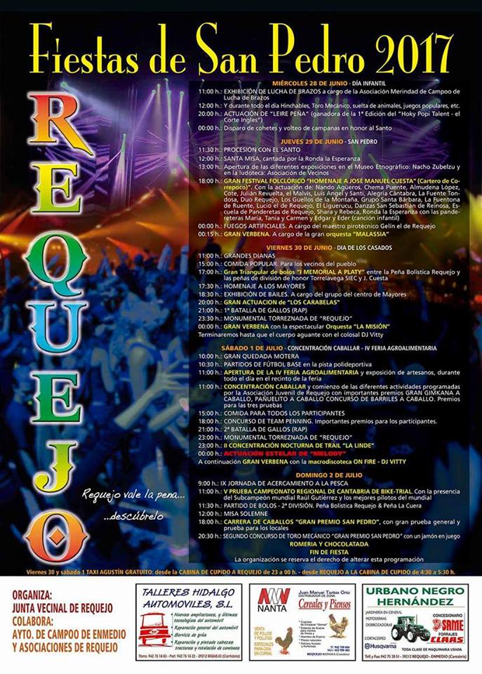 Fiestas de San Pedro en Requejo 2017