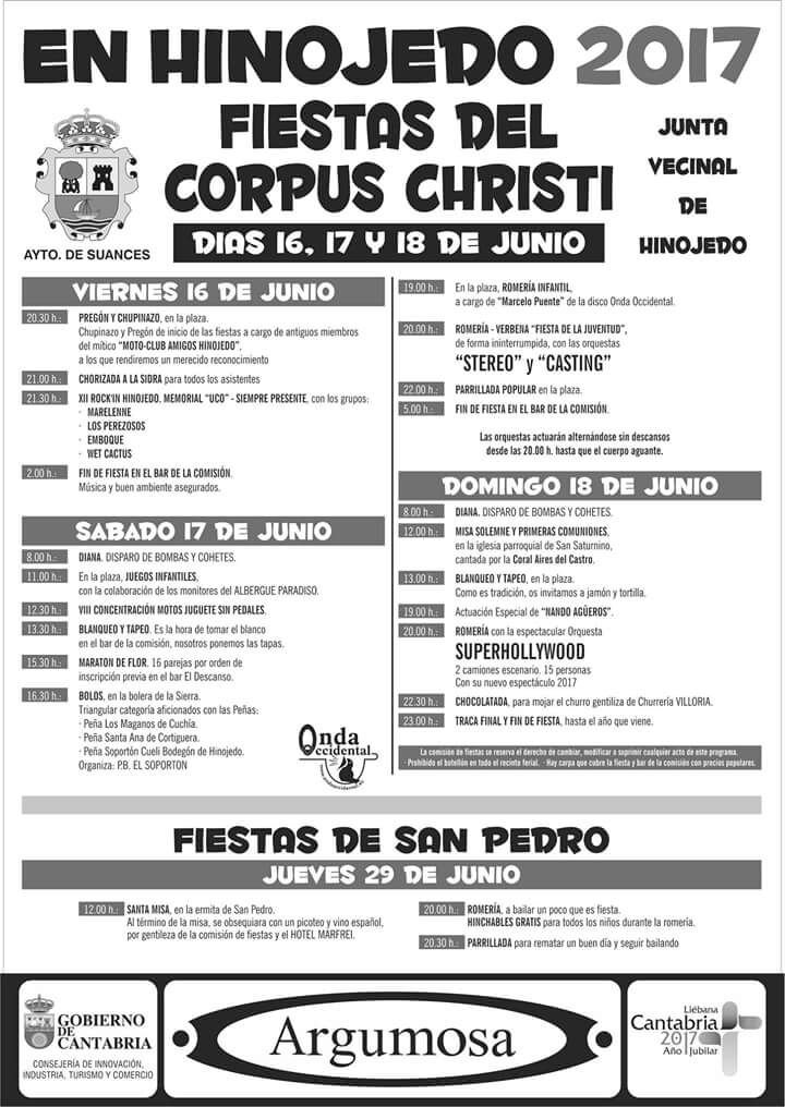 Fiestas del Corpus Christi en Hinojedo 2017