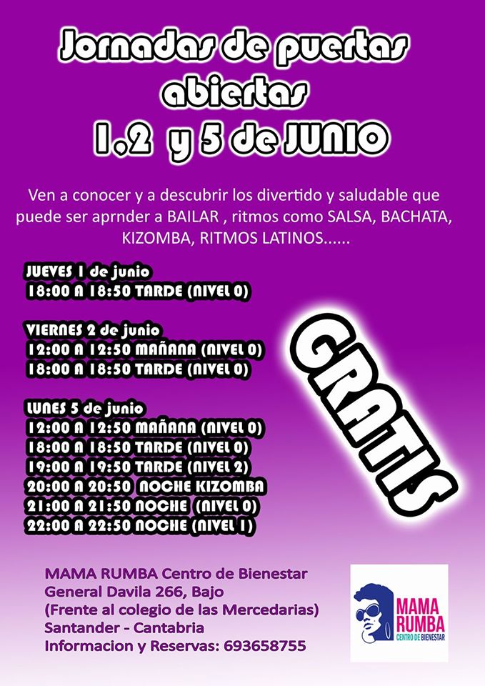 Jornada de puertas abiertas en MamaRumba de Santander