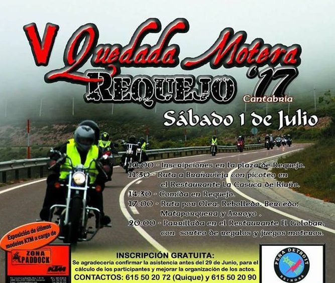 Quedada motera en Requejo 2017