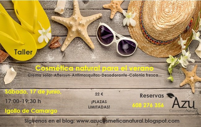 Taller de Cosmética natural para el verano en Igollo de Camargo