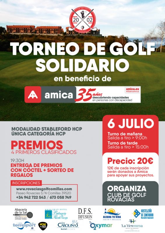 Torneo de golf solidario en beneficio de Amica