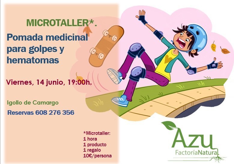 MICROTALLER: Pomada medicinal para golpes y hematomas