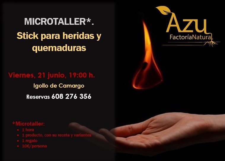 MICROTALLER: Stick para heridas y quemaduras