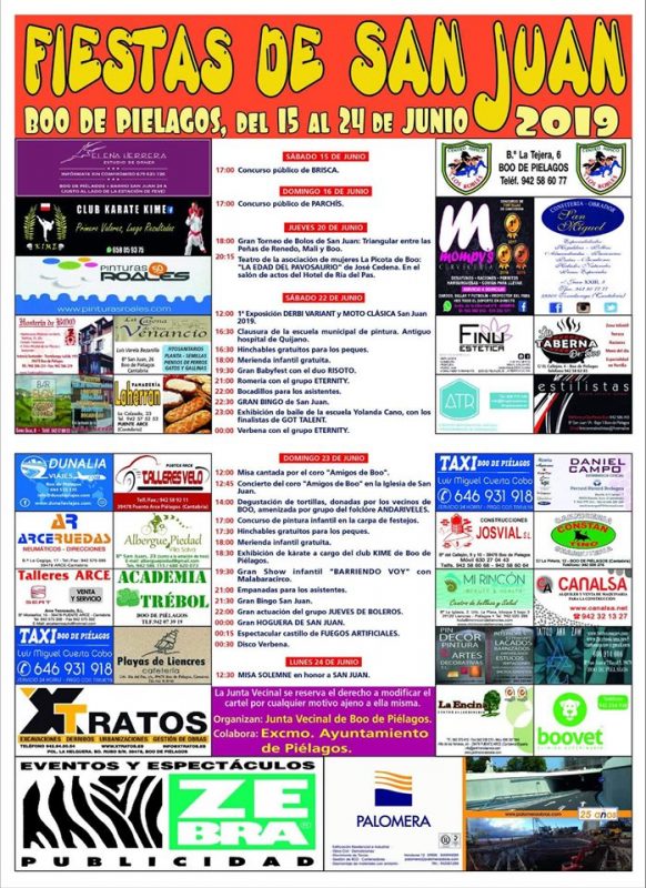 Fiestas de San Juan en Boo de Piélagos 2019