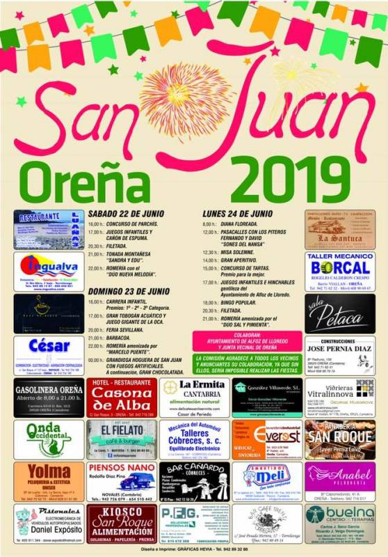 Fiestas de San Juan en Oreña 2019