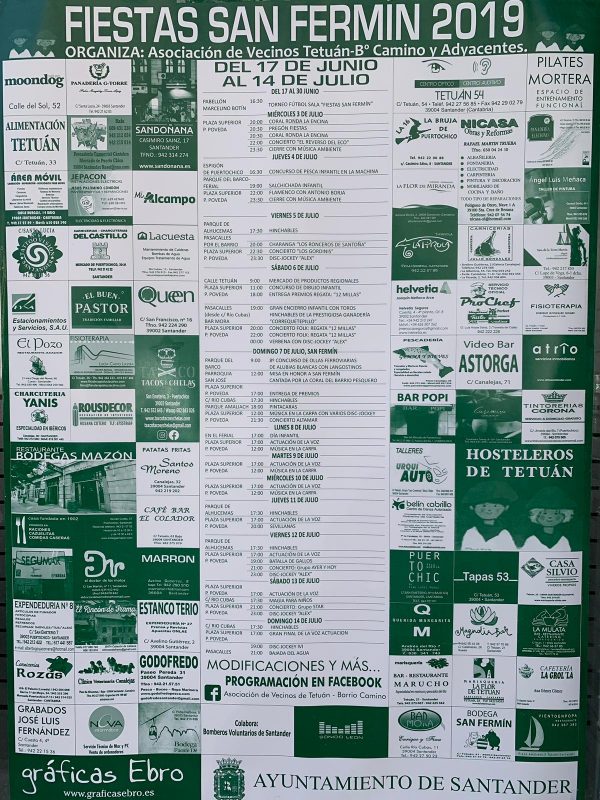 Fiestas de San Fermín en Tetuán 2019