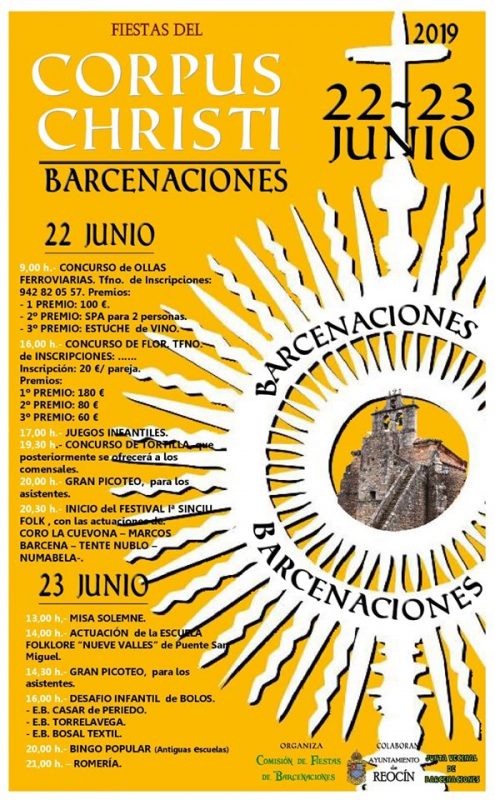 Fiestas del Corpus Christi en Barcenaciones 2019