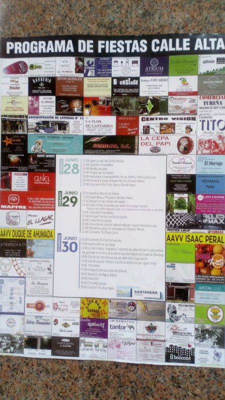 Fiestas en la calle Alta de Santander 2019