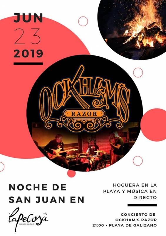 Hoguera de San Juan 2019 y concierto en La Pecosa