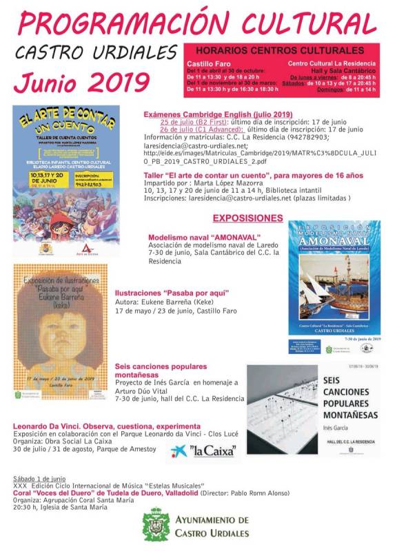 Actividades y planes para el mes de junio en Castro Urdiales