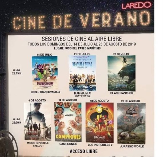 Cine de verano en Laredo 2019