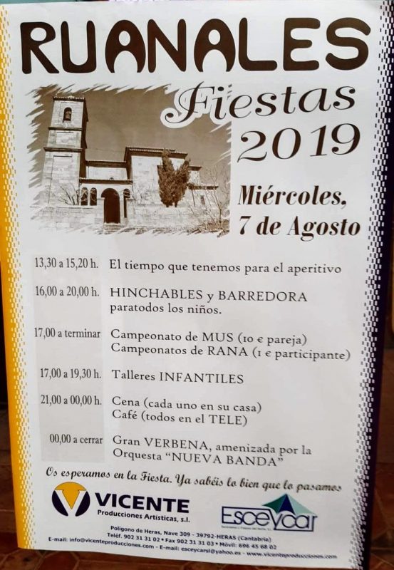 Fiestas de RUANALES 2019