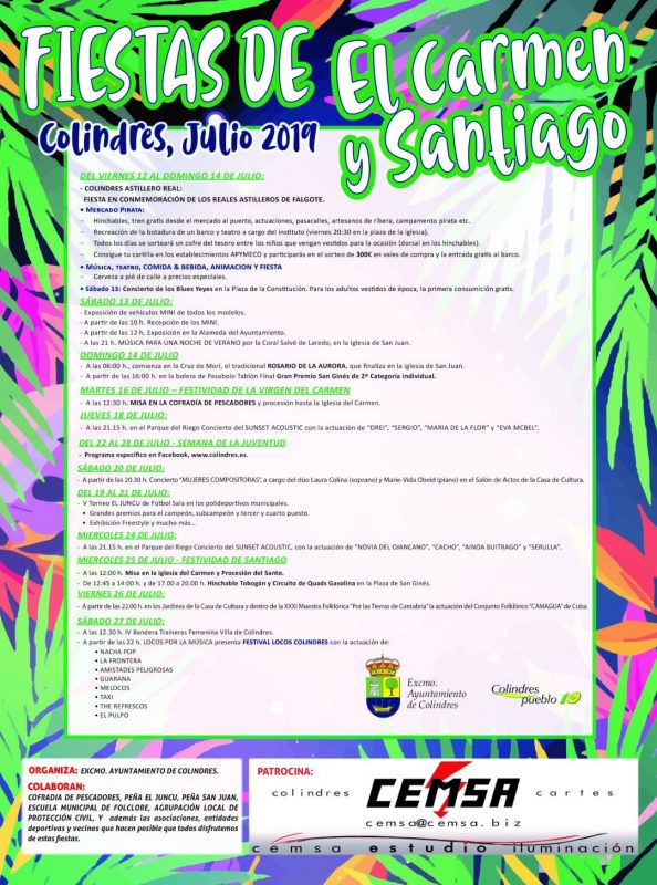 Fiestas de El Carmen y Santiago en Colindres 2019