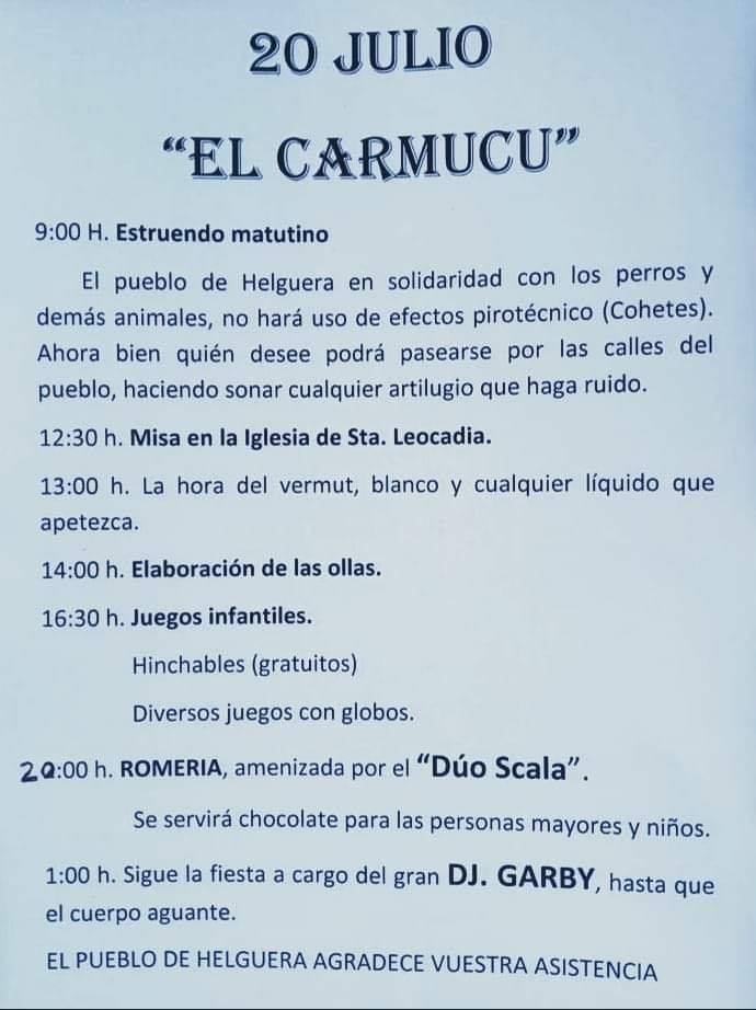 Fiestas de El Carmucu en Helguera,Molledo 2019
