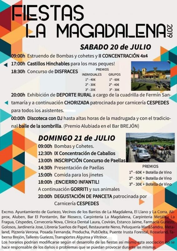 Fiestas de La Magdalena en Guriezo 2019