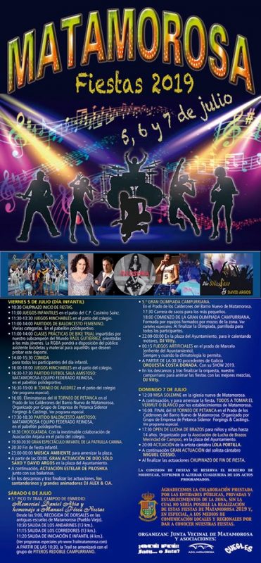 Fiestas de Matamorosa 2019