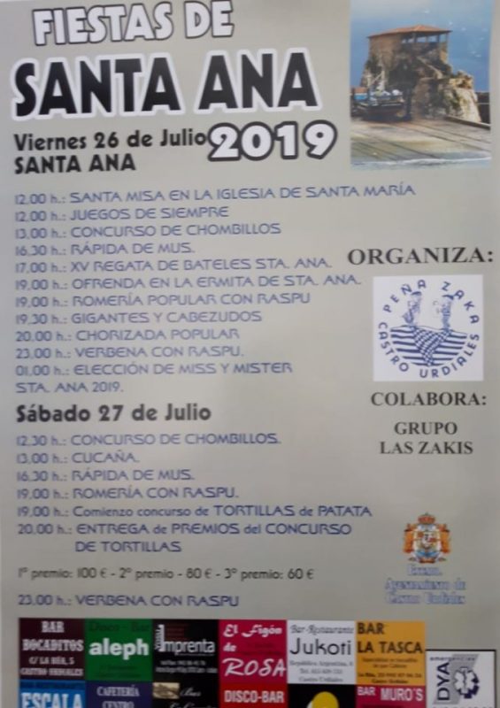 Fiestas de Santa Ana en Castro Urdiales 2019