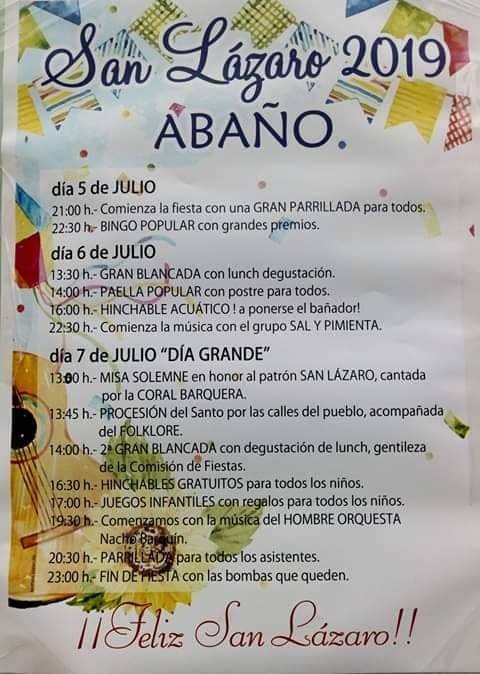 Fiestas de San Lázaro en Abaño 2019 San Vicente de la Barquera